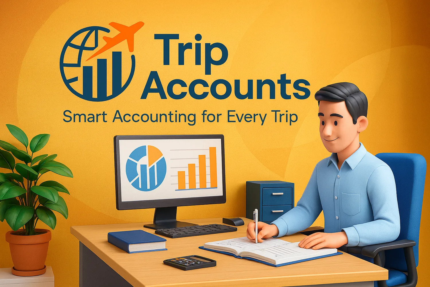 Travel accounting illustration